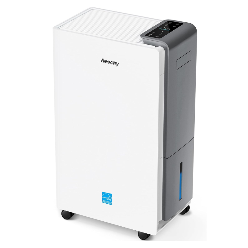 AEOCKY RHEA-001 Dehumidifier for Basement & Home, Up to 5,500 Sq. Ft., ENERGY STAR Most Efficient 2025, White