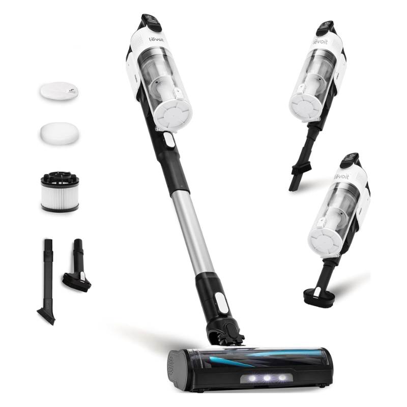 Levoit LVAC-200 Cordless Stick Vacuum Cleaner – Anti-Tangle, Arctic White