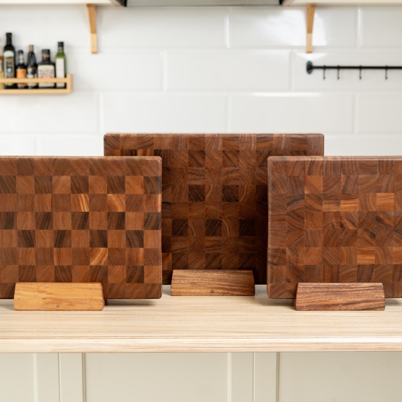 Wood Cutting Board Stand for 2–2.2" Thick Boards