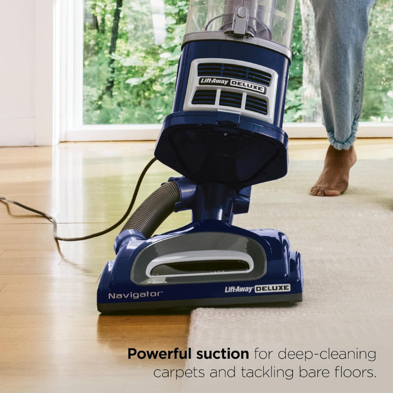 Shark Navigator Lift-Away NV360 Upright Vacuum Cleaner, Navy Blue, HEPA Filter