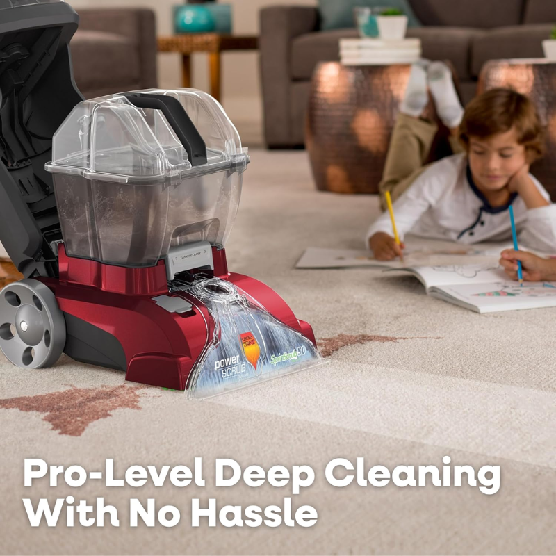 Hoover PowerScrub Deluxe Carpet Cleaner FH50150NC – Pet & Upholstery Tools, Red