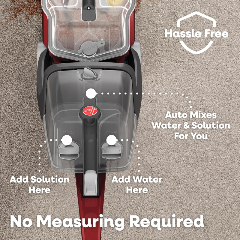 Hoover PowerScrub Deluxe Carpet Cleaner FH50150NC – Pet & Upholstery Tools, Red