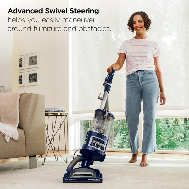 Shark Navigator Lift-Away NV360 Upright Vacuum Cleaner, Navy Blue, HEPA Filter