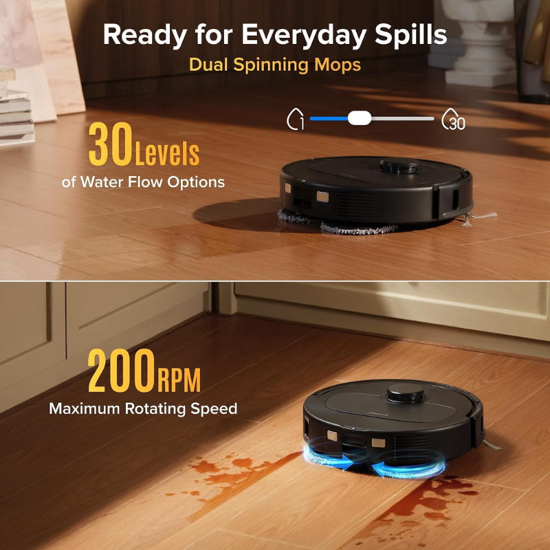 Roborock Qrevo S Pro Robot Vacuum and Mop – Black
