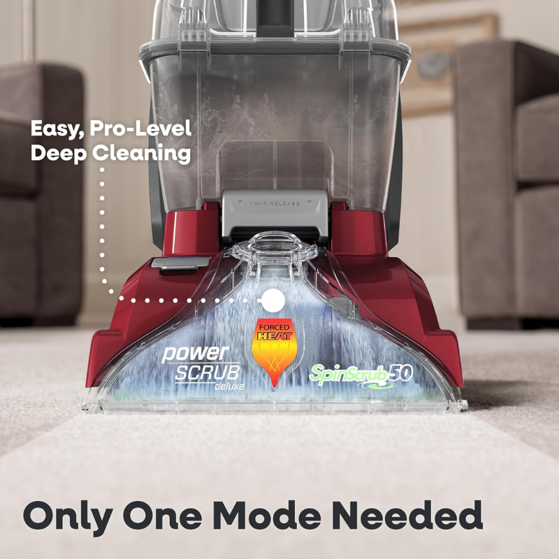 Hoover PowerScrub Deluxe Carpet Cleaner FH50150NC – Pet & Upholstery Tools, Red