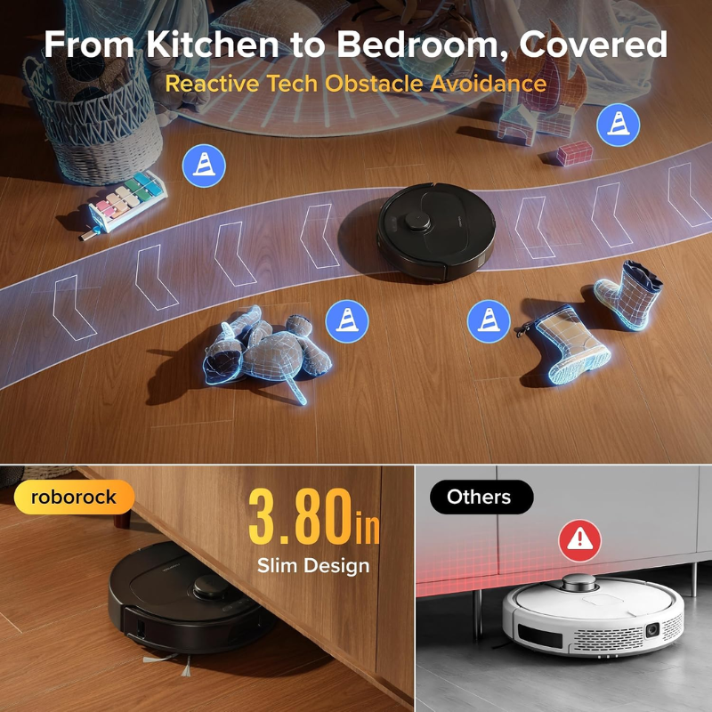 Roborock Qrevo S Pro Robot Vacuum and Mop – Black