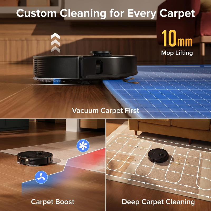 Roborock Qrevo S Pro Robot Vacuum and Mop – Black