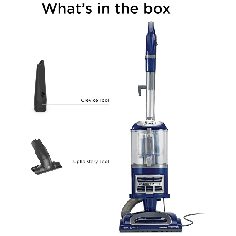 Shark Navigator Lift-Away NV360 Upright Vacuum Cleaner, Navy Blue, HEPA Filter