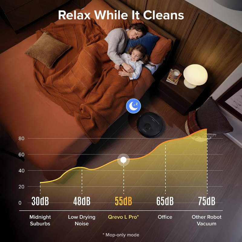 Roborock Qrevo S Pro Robot Vacuum and Mop – Black